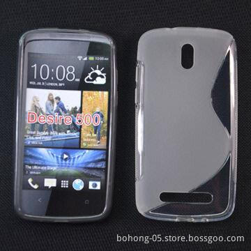 TPU case for HTC desire 500 water sets, various colors available